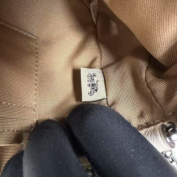 Coach Nolita 19 With Cherry Print Wristlet/Handbag In Leather Chalk CZ012 NWT - Picture 9 of 11